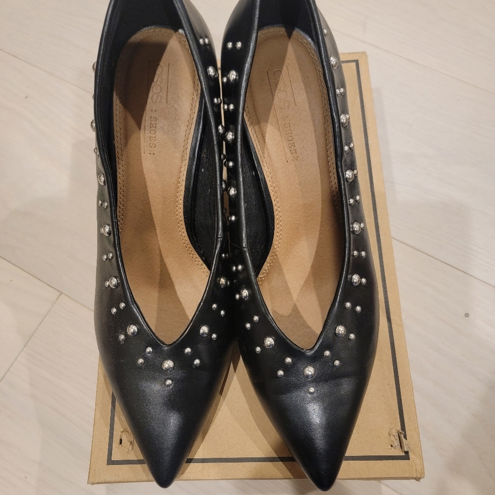 ASOS SMASHING Studded Pointed Heels - Picture 2 of 4